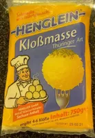 Kloßmasse Thüringer Art