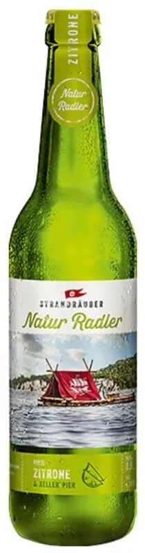 STRANDRÄUBER Natur Radler Sorte ZITRONE & KELLER BIER Alkoholfrei (weiß) 1l 1.29€