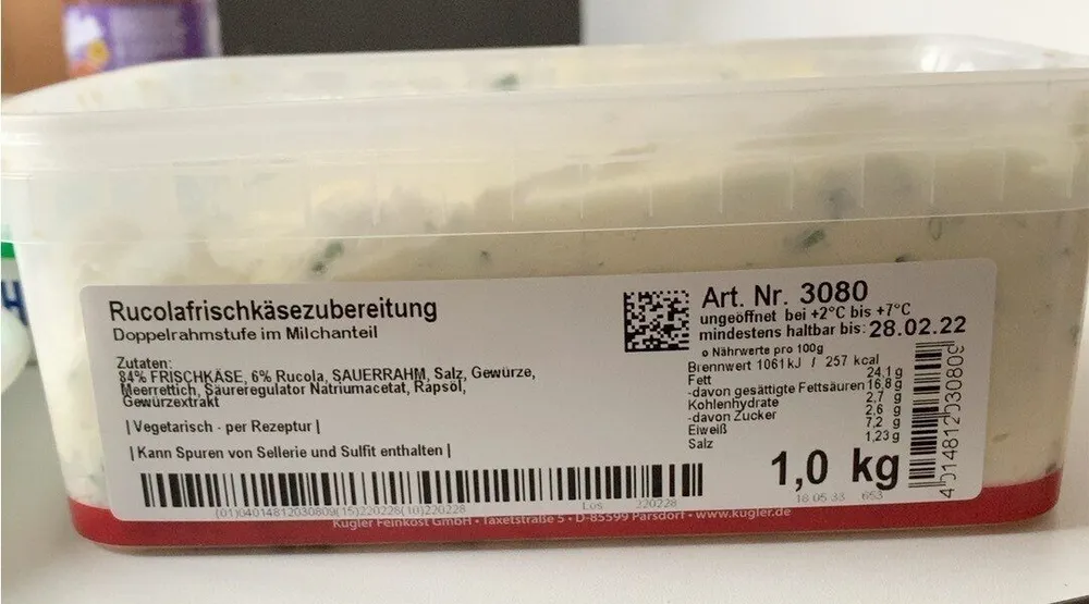 RUCOLAFRISCHKÄSEZUBEREITUNG