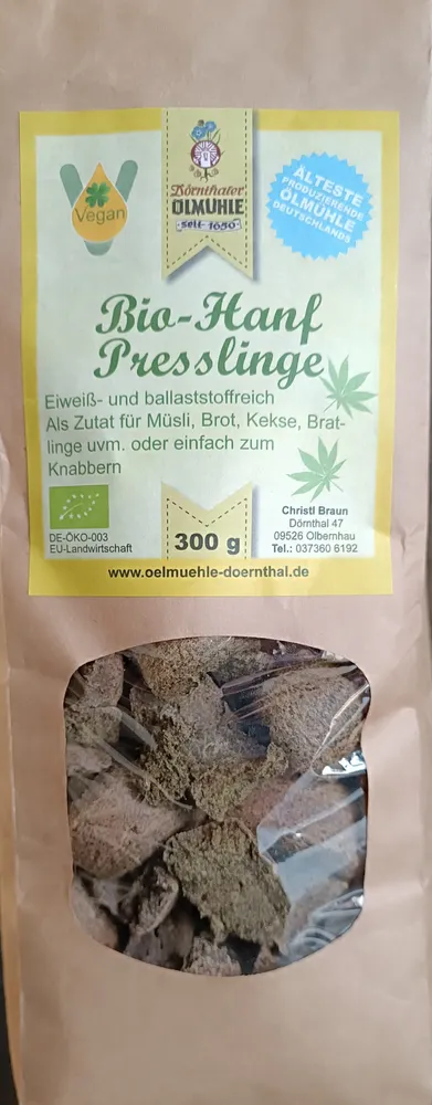 Bio-Hanf Presslinge