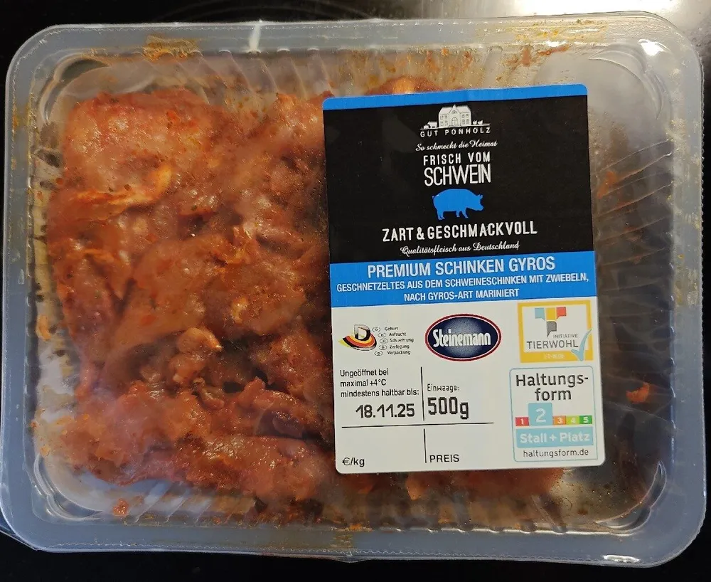 Schweinegeschnetzeltes nach Gyros Art