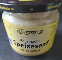 Hausmacher Speisesenf extra scharf
