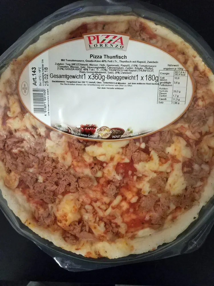 Pizza Thunfisch