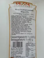 Rind-Truthahnsalami Baguette