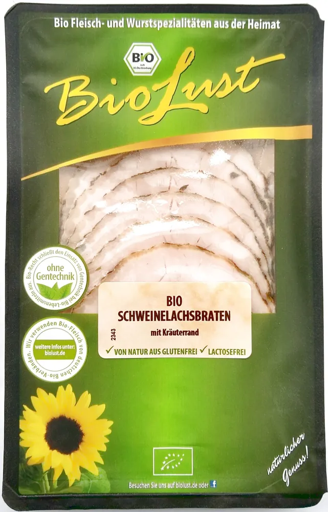 Schweinelachsbraten mit Kräuterrand