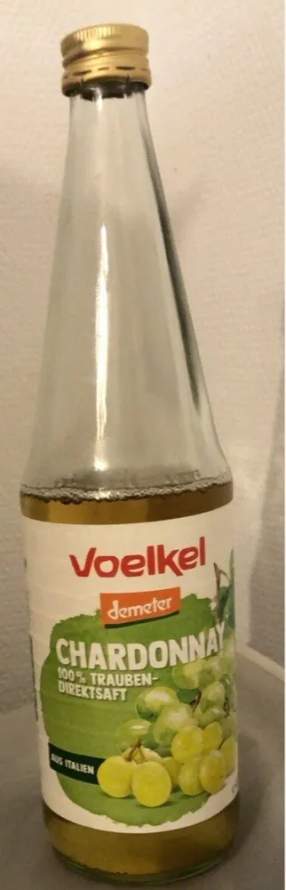 Chardonnay Trauben Direktsaft