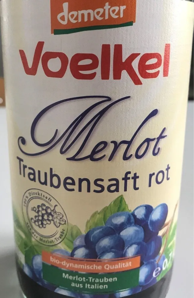 Merlot Traubensaft rot