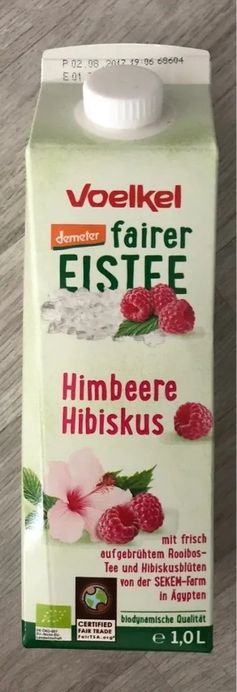 Voelkel Fairer Eistee Himbeere Hibiskus,1 L