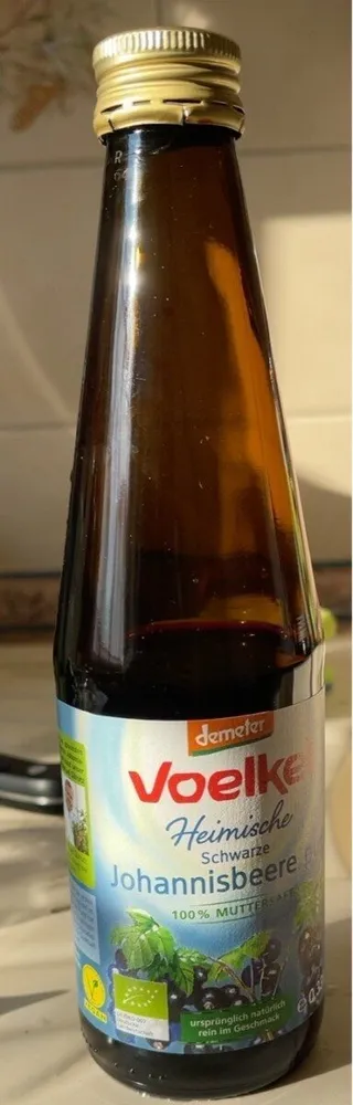 Heimische schwarze Johannisbeere pur