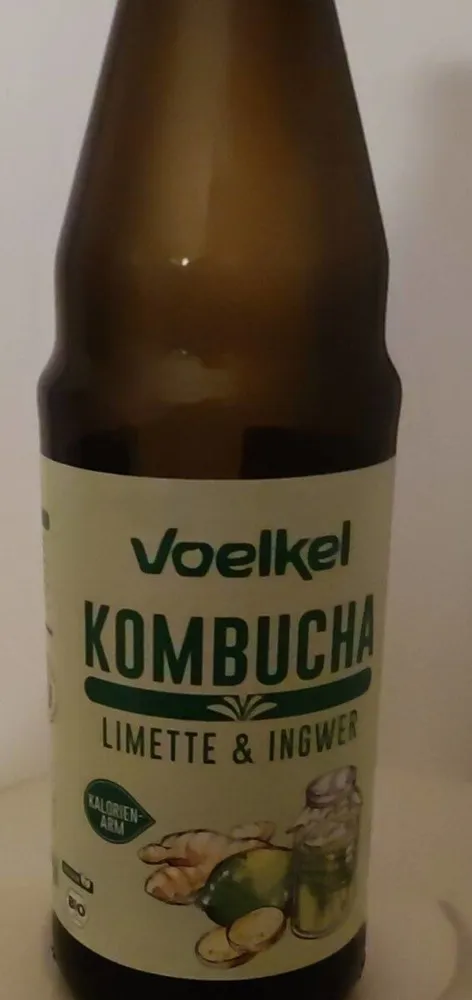 Kombucha mit Limette u. Ingwer