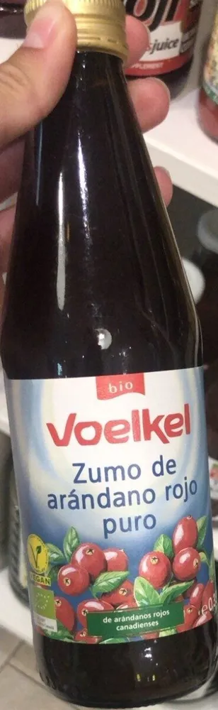 Zumo de arandano rojo puro