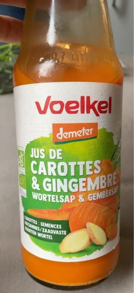 Jus de carotte gingembre