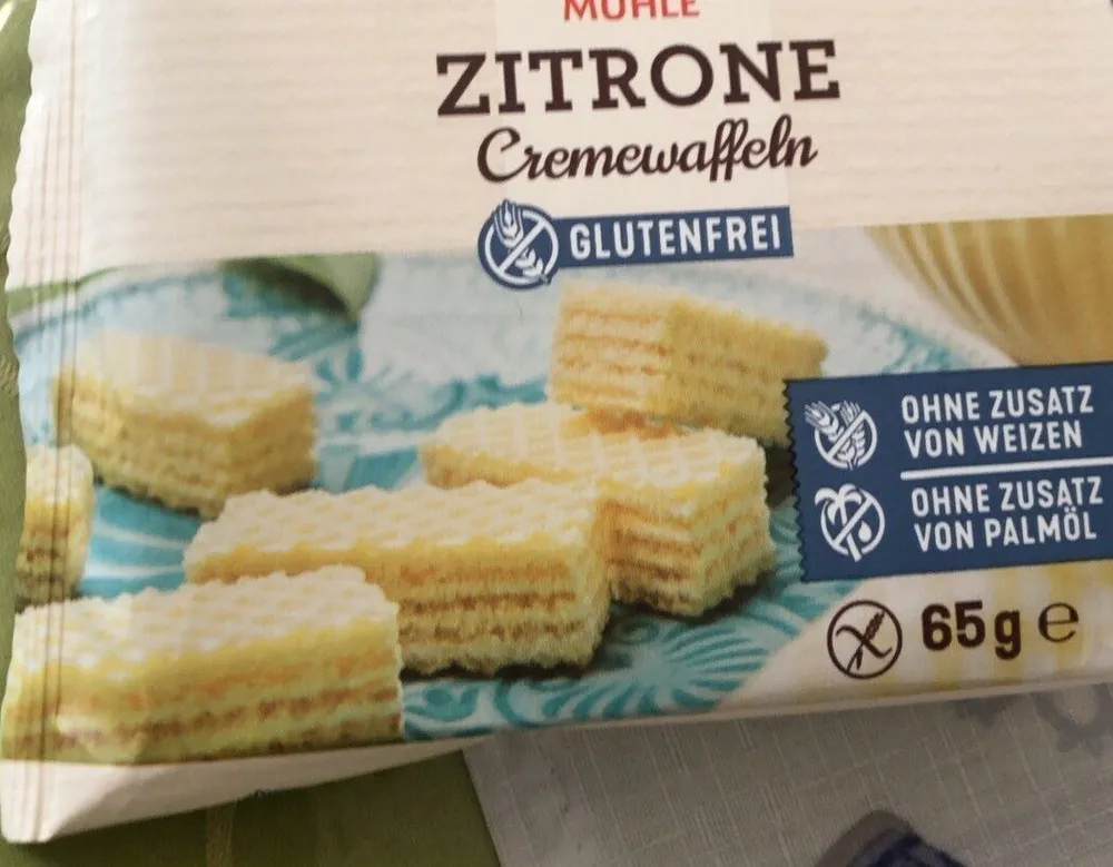 Cremewaffeln Zitrone