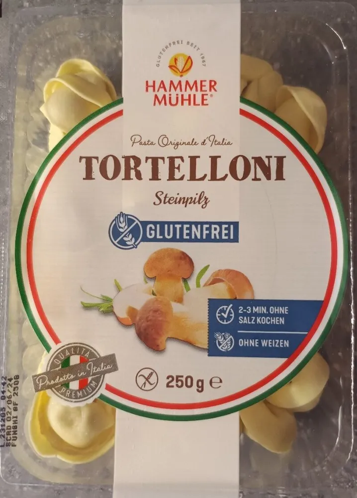 Tortelloni Steinpilz Glutenfrei