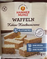 Waffeln Kakao-Hasselnusdcreme