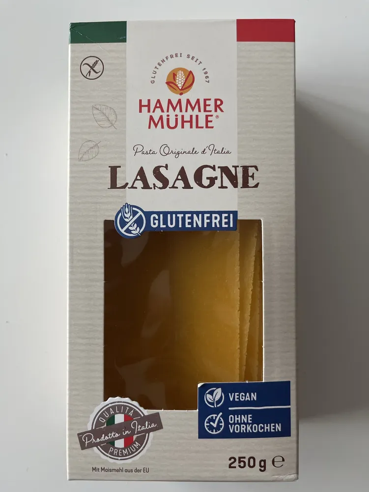 Lasagneblätter glutenfrei