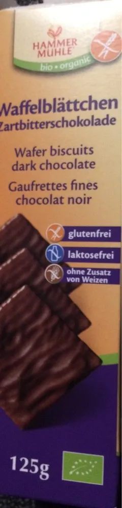 Gaufrettes fines chocolat noir