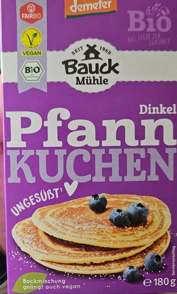 Bauckhof Dinkel Pfannkuchen, Teigmischung Unges...