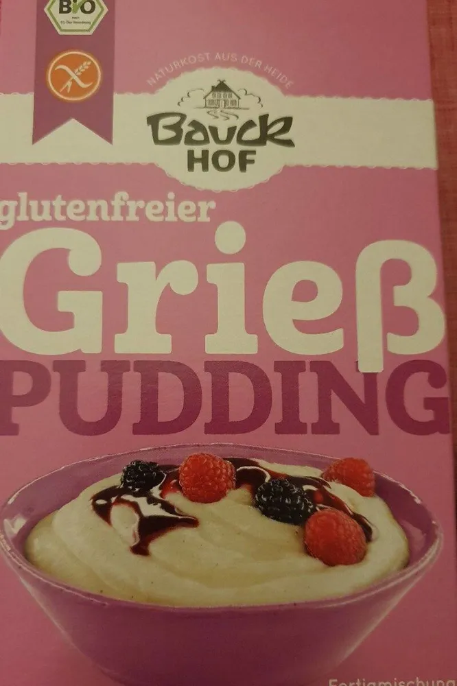 glutenfreier Grießpudding