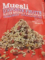 Muesli de avena con frutas sin gluten