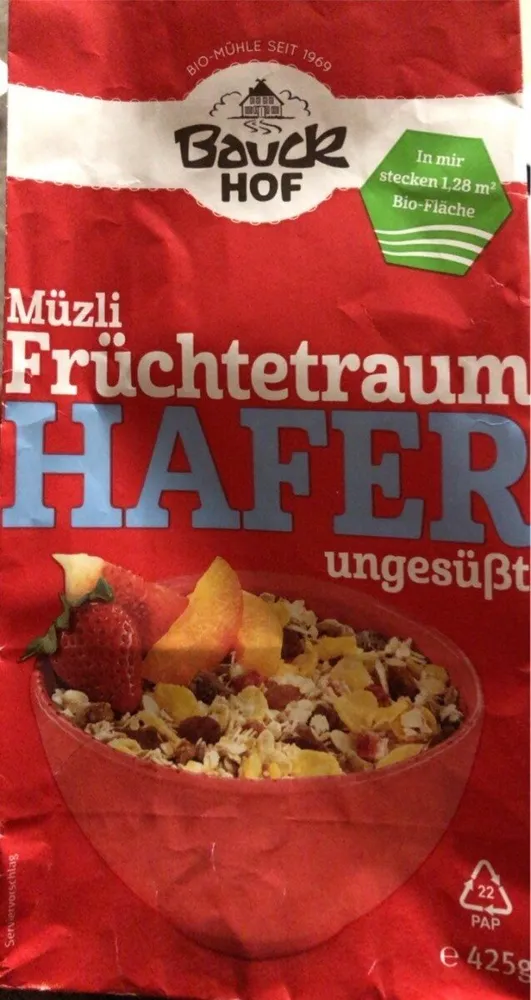 Müzli Früchtetraum Hafer ungesüßt
