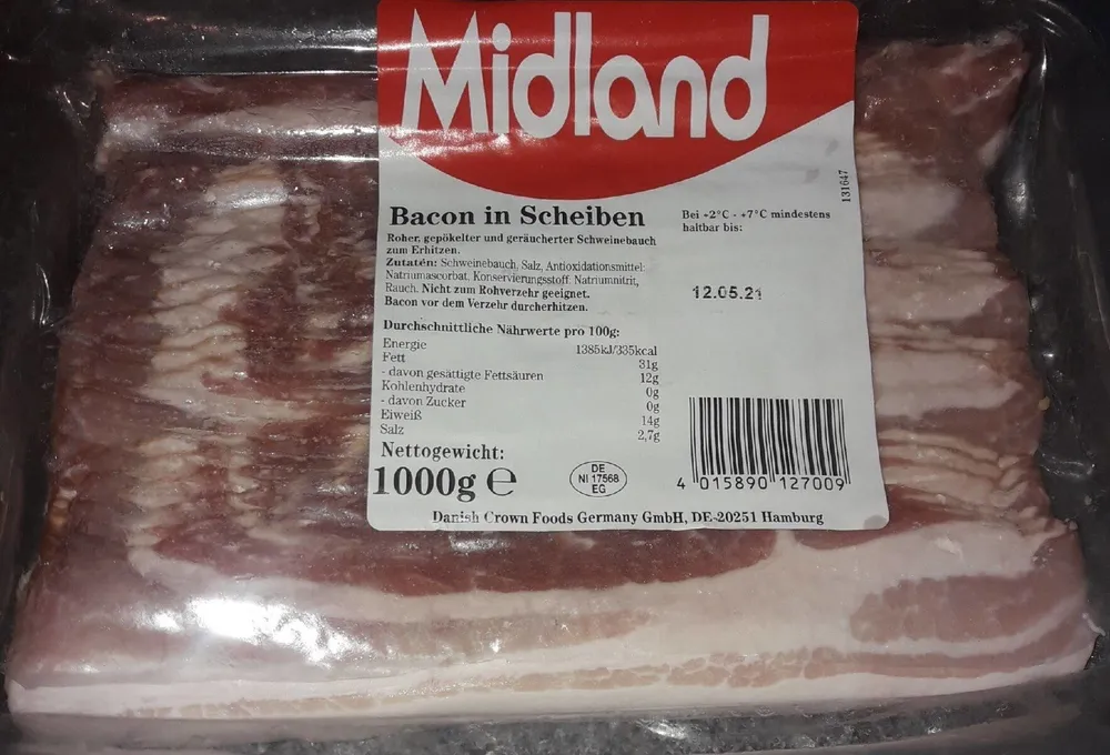 Bacon in Scheiben
