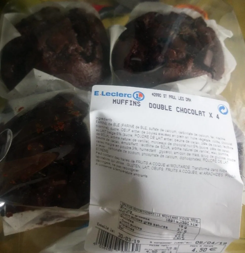 Muffins double chocolat