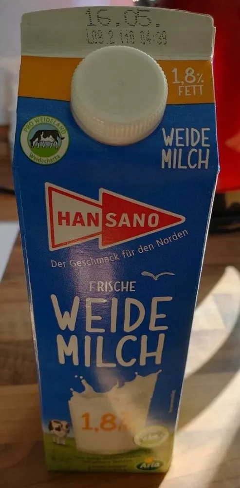Frische Weidemilch