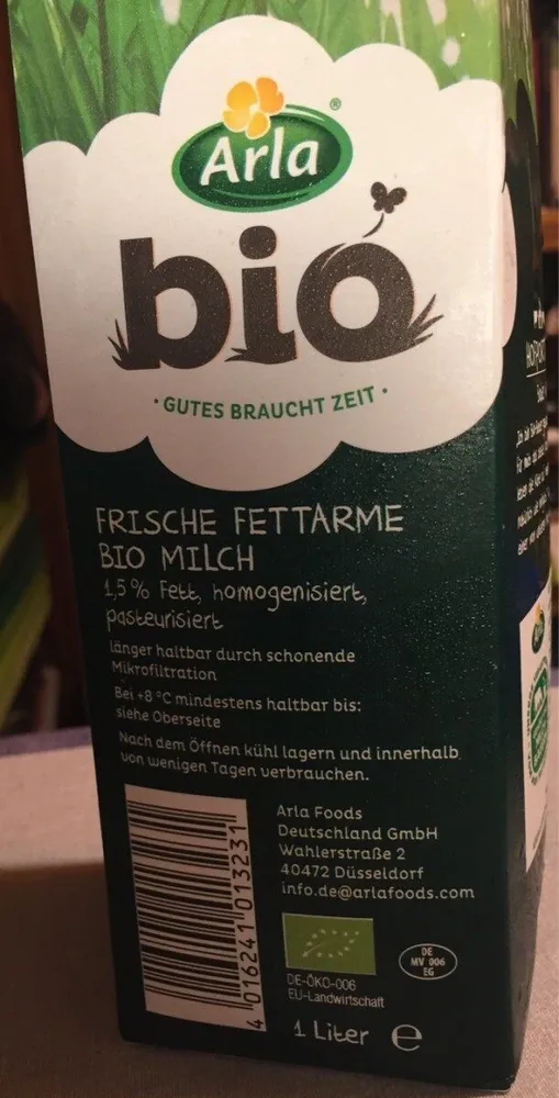 Frische Weidemilch 1.5% Fett