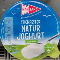 Stichfester Naturjoghurt