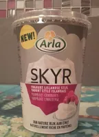 Skyr aux framboises et canneberge