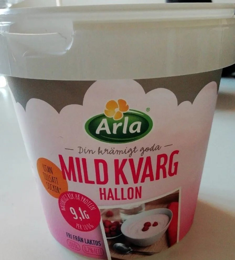 Mild kvarg hallon