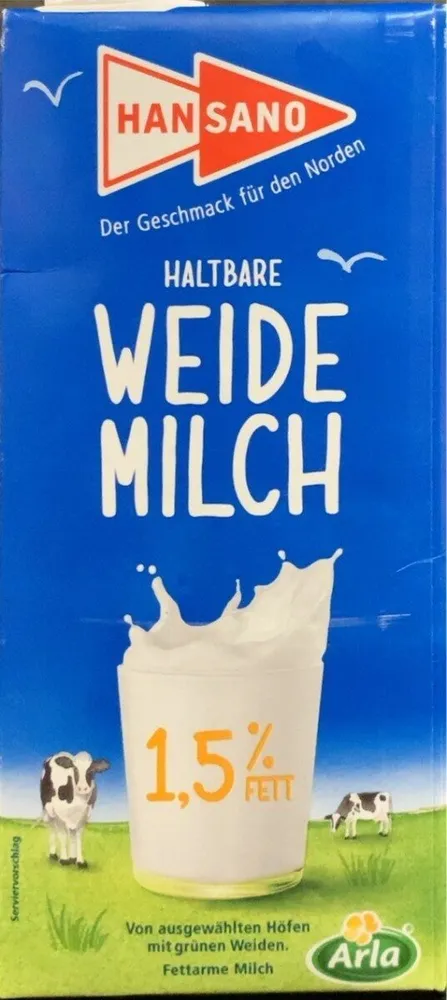 Haltbare Weidemilch 1,5%