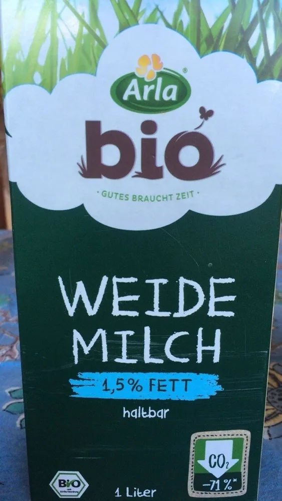 Haltbare Weidenmilch 1,5% Fett