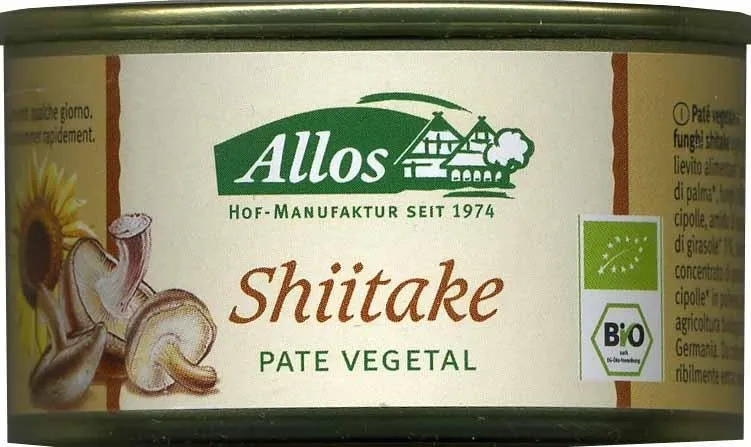Paté vegetal ecológico Shiitake