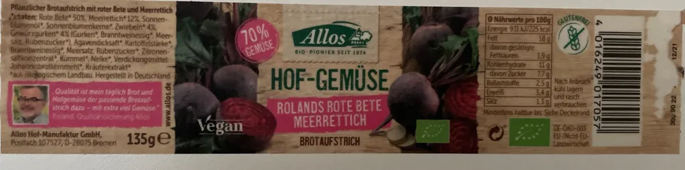 Rote Beete Meerrettich