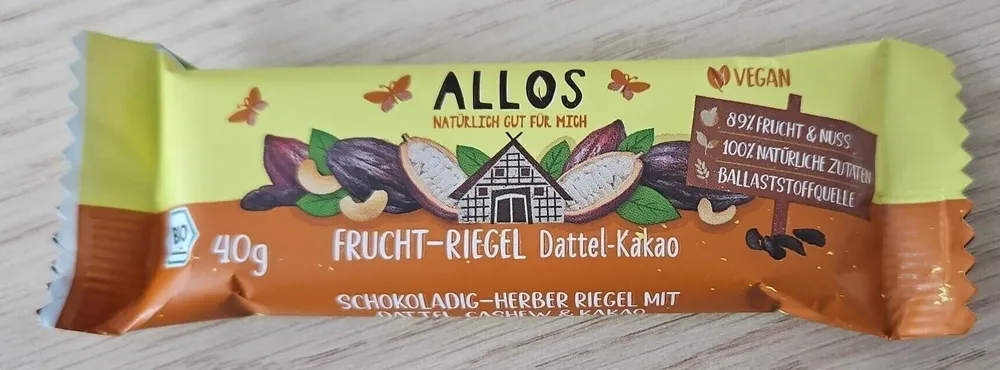 Barre aux fruits Dattes et cacao