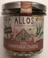 Allos Carinas Champignon Zwiebel 4016249108519 Pflanzlicher Brotaufstrich mit Champignons und Zwiebeln