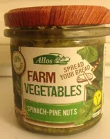 Crème végétale à tartiner épinards, pignons