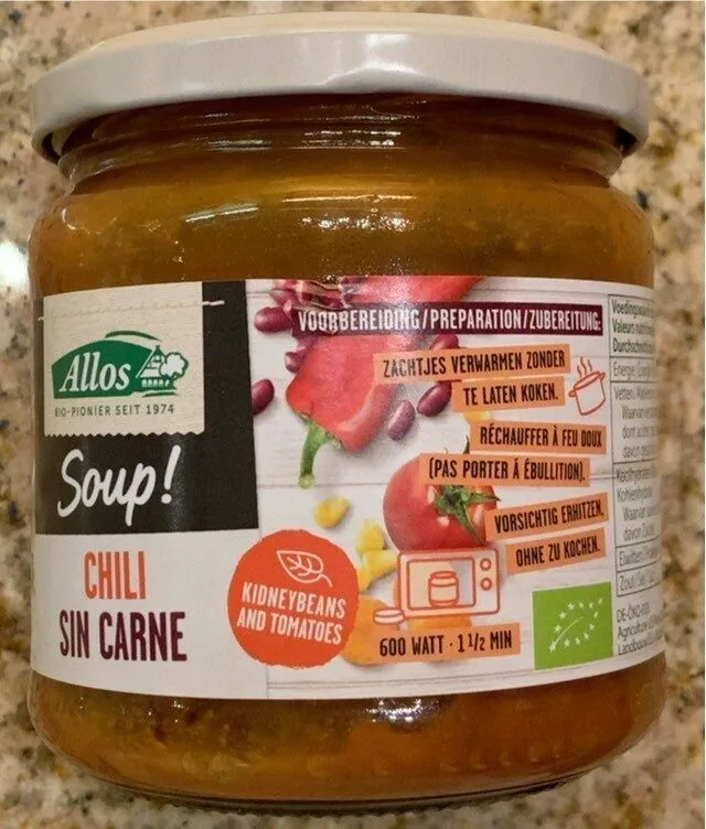 Soup ! Chili sin carne