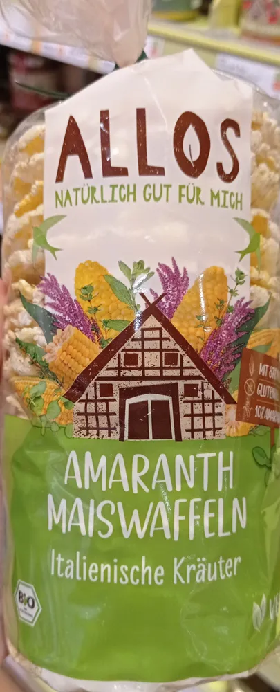 Amaranth Maiswaffeln Italienische Kräuter