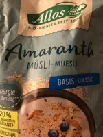 Amaranth müsli basis