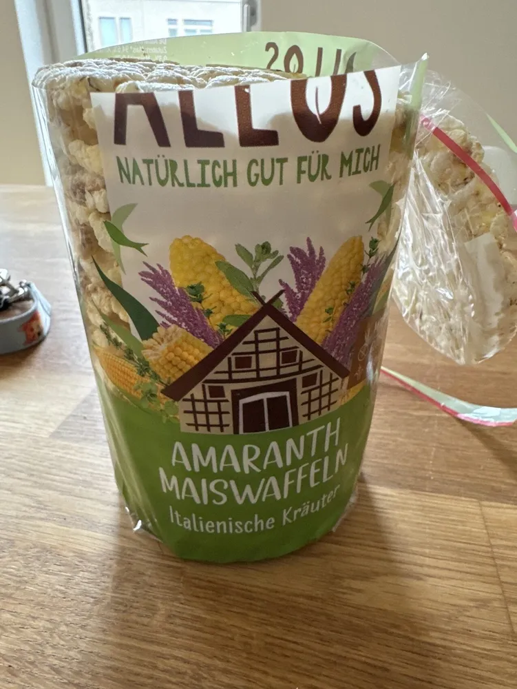 Amaranth Maiswaffeln