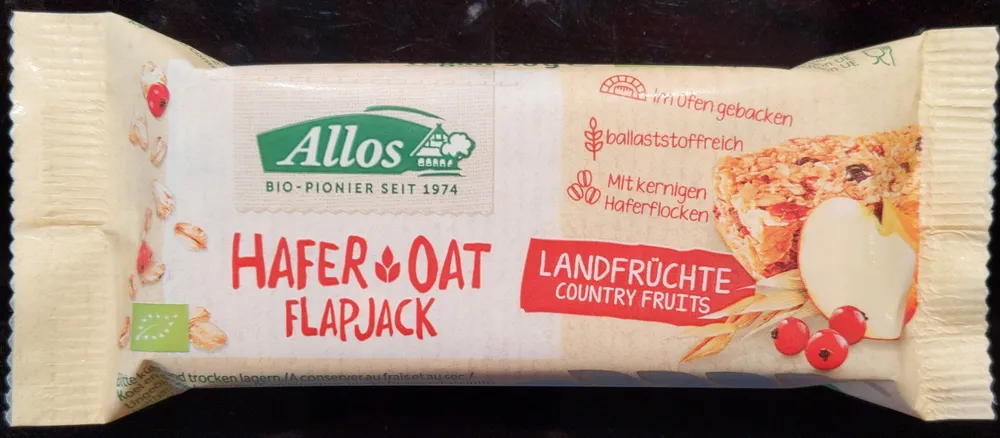 Hafer Flapjack Landfrüchte