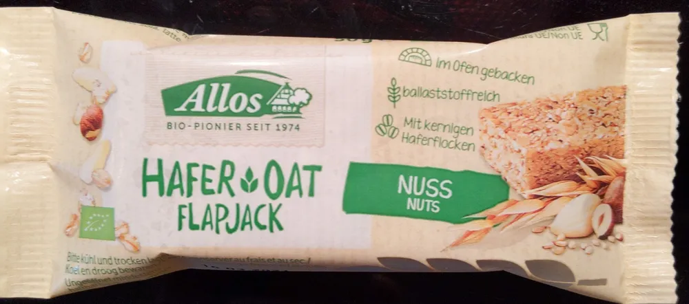 Hafer Flapjack Nuss