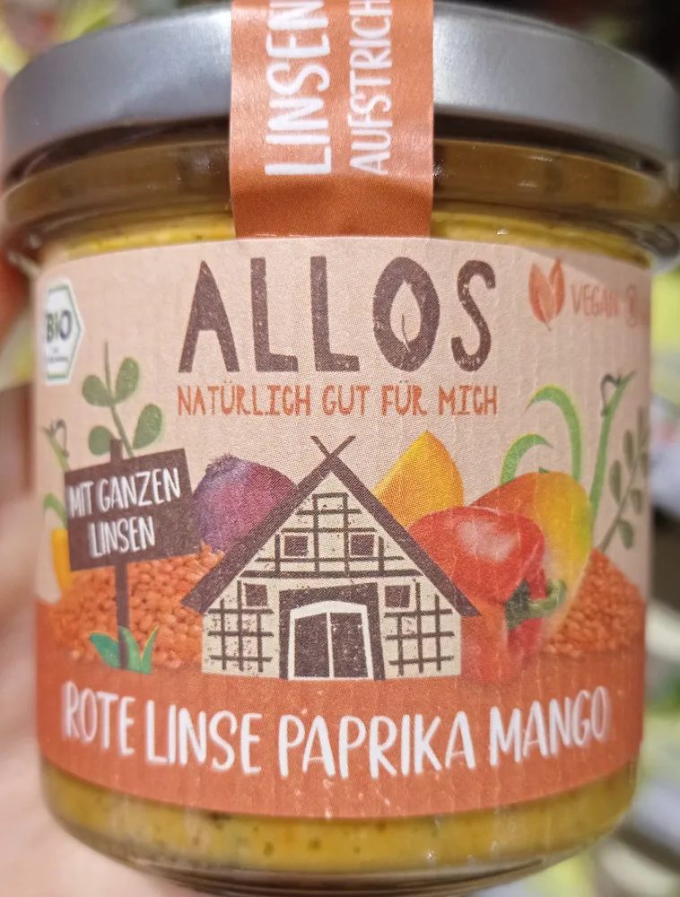 Rote Linse Paprika Mango