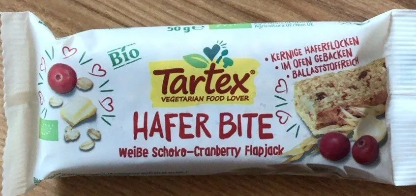 Hafer Bite - weiße Schoko - Cranberry Flapjack