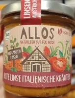 Linsen-Aufstrich Italienische Kräuter