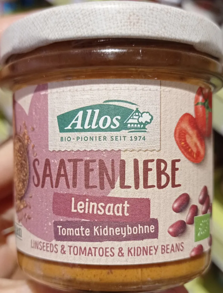 Aufstrich Leinsaat Tomate Kidneybohne