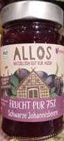 Frucht Pur 75% Schwarze Johannisbeere